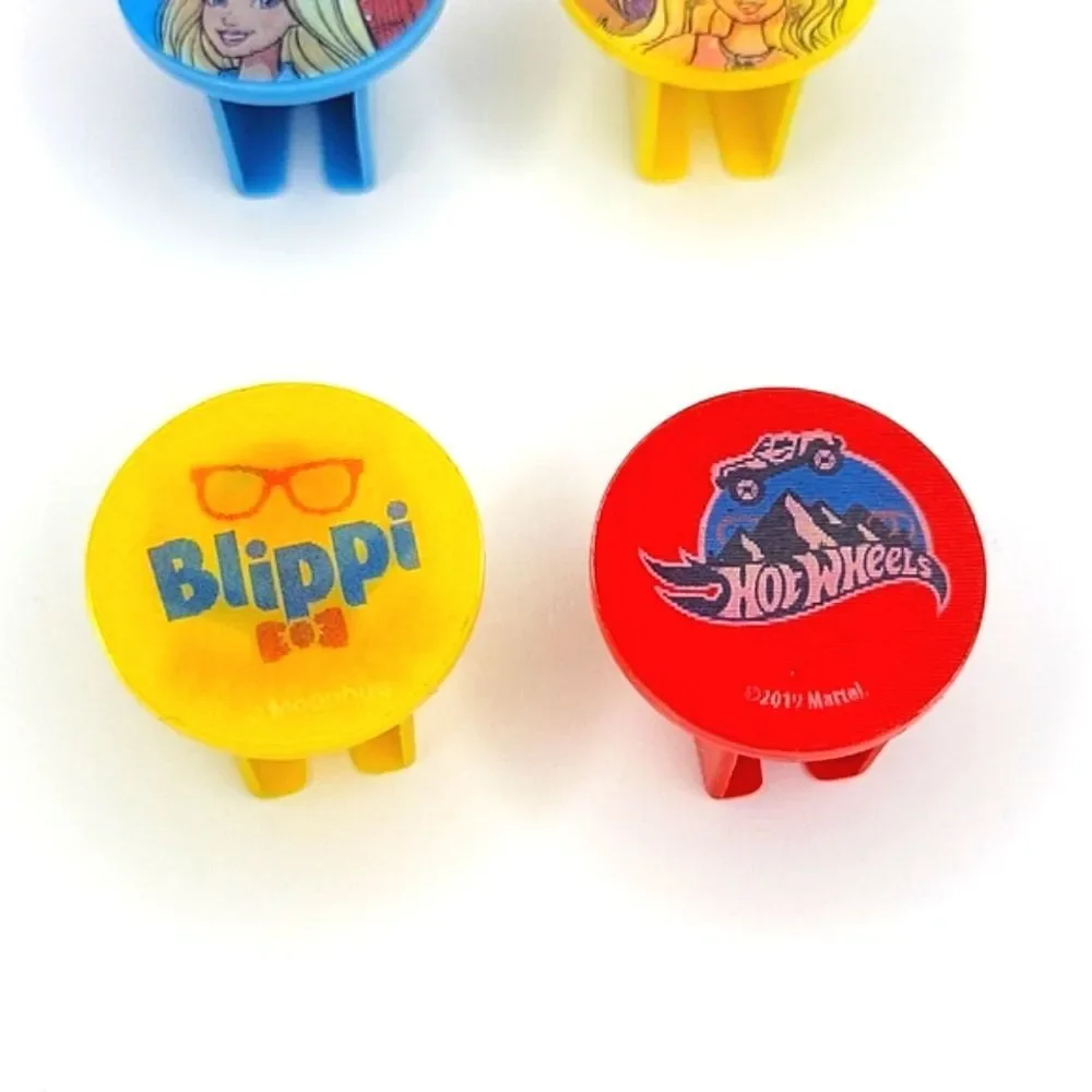 NWOT 6 Toothbrush Covers Barbie Blippi Hot Wheels Children's Hologram